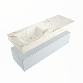 corian waschtisch set alan dlux 130 cm braun marmor frappe ADX130cla1ll1fra