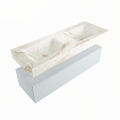 corian waschtisch set alan dlux 130 cm braun marmor frappe ADX130cla1lD2fra