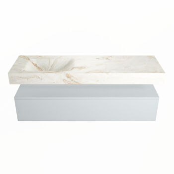corian waschtisch set alan dlux 150 cm braun marmor frappe ADX150cla1ll0fra