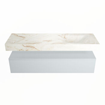 corian waschtisch set alan dlux 150 cm braun marmor frappe ADX150cla1lR0fra