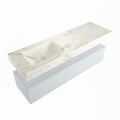 corian waschtisch set alan dlux 150 cm braun marmor frappe ADX150cla1ll1fra