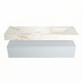 corian waschtisch set alan dlux 150 cm braun marmor frappe ADX150cla1lR1fra