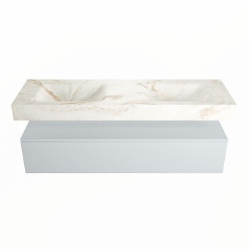 corian waschtisch set alan dlux 150 cm braun marmor frappe ADX150cla1lD2fra