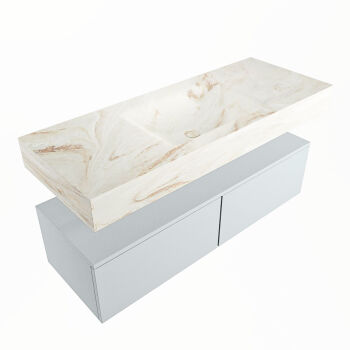 corian waschtisch set alan dlux 120 cm braun marmor frappe ADX120cla2lM0fra
