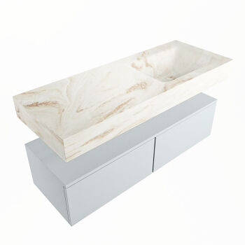 corian waschtisch set alan dlux 120 cm braun marmor frappe ADX120cla2lR0fra