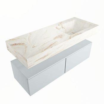 corian waschtisch set alan dlux 120 cm braun marmor frappe ADX120cla2lR1fra