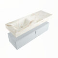 corian waschtisch set alan dlux 130 cm braun marmor frappe ADX130cla2ll0fra