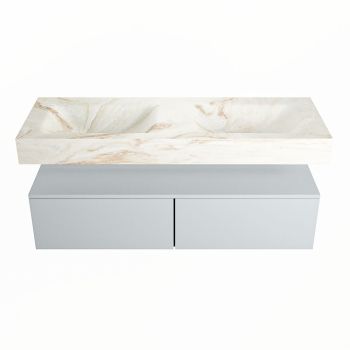 corian waschtisch set alan dlux 130 cm braun marmor frappe ADX130cla2lD0fra