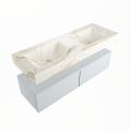 corian waschtisch set alan dlux 130 cm braun marmor frappe ADX130cla2lD0fra