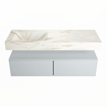 corian waschtisch set alan dlux 130 cm braun marmor frappe ADX130cla2ll1fra