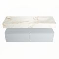 corian waschtisch set alan dlux 130 cm braun marmor frappe ADX130cla2lR1fra