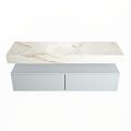corian waschtisch set alan dlux 150 cm braun marmor frappe ADX150cla2lM1fra