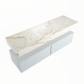 corian waschtisch set alan dlux 150 cm braun marmor frappe ADX150cla2lM1fra