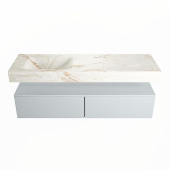 corian waschtisch set alan dlux 150 cm braun marmor frappe ADX150cla2ll1fra