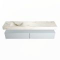 corian waschtisch set alan dlux 200 cm braun marmor frappe ADX200cla2ll0fra