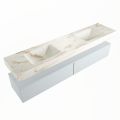 corian waschtisch set alan dlux 200 cm braun marmor frappe ADX200cla2lD0fra