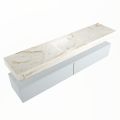 corian waschtisch set alan dlux 200 cm braun marmor frappe ADX200cla2lM1fra