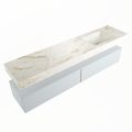 corian waschtisch set alan dlux 200 cm braun marmor frappe ADX200cla2lR1fra