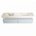 corian waschtisch set alan dlux 200 cm braun marmor frappe ADX200cla2lD2fra