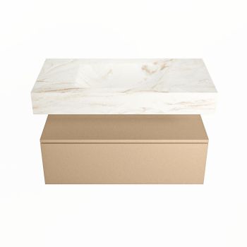 corian waschtisch set alan dlux 90 cm braun marmor frappe ADX90oro1lM0fra