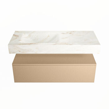 corian waschtisch set alan dlux 110 cm braun marmor frappe ADX110oro1ll0fra