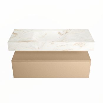 corian waschtisch set alan dlux 110 cm braun marmor frappe ADX110oro1lM1fra