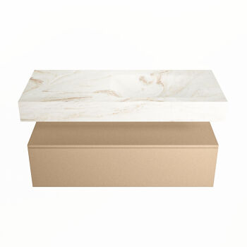 corian waschtisch set alan dlux 110 cm braun marmor frappe ADX110oro1lR1fra