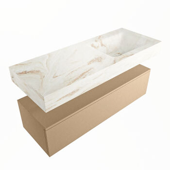 corian waschtisch set alan dlux 120 cm braun marmor frappe ADX120oro1lR0fra