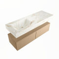 corian waschtisch set alan dlux 130 cm braun marmor frappe ADX130oro2ll0fra