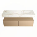 corian waschtisch set alan dlux 130 cm braun marmor frappe ADX130oro2lR1fra