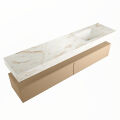 corian waschtisch set alan dlux 200 cm braun marmor frappe ADX200oro2lR0fra
