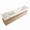 corian waschtisch set alan dlux 200 cm braun marmor frappe ADX200oro2lD0fra