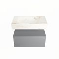 corian waschtisch set alan dlux 70 cm braun marmor frappe ADX70Pla1lM0fra