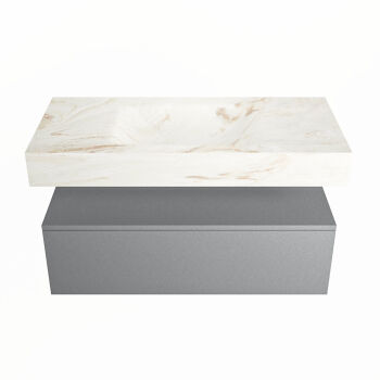 corian waschtisch set alan dlux 100 cm braun marmor frappe ADX100Pla1lM0fra