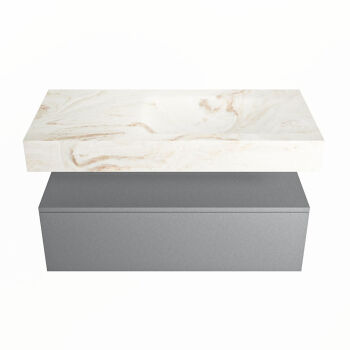 corian waschtisch set alan dlux 100 cm braun marmor frappe ADX100Pla1lR0fra