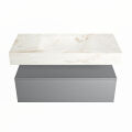 corian waschtisch set alan dlux 100 cm braun marmor frappe ADX100Pla1lM1fra