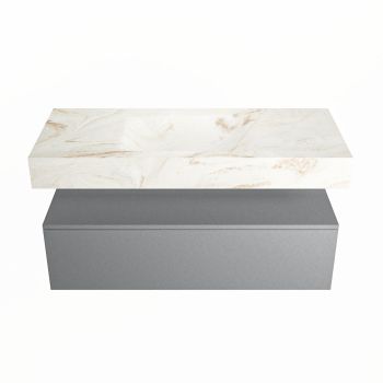 corian waschtisch set alan dlux 110 cm braun marmor frappe ADX110Pla1lM0fra