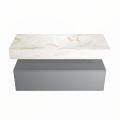 corian waschtisch set alan dlux 110 cm braun marmor frappe ADX110Pla1lR1fra