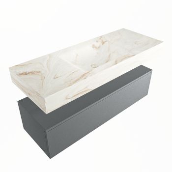 corian waschtisch set alan dlux 120 cm braun marmor frappe ADX120Pla1lM0fra