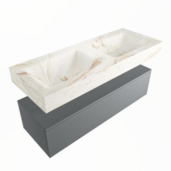 corian waschtisch set alan dlux 120 cm braun marmor frappe ADX120Pla1lD0fra