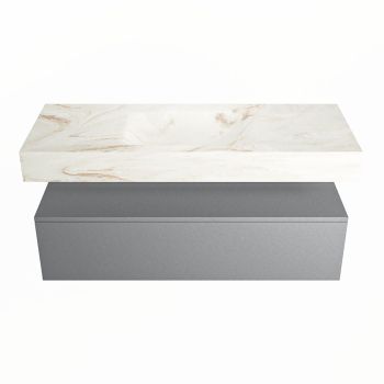 corian waschtisch set alan dlux 120 cm braun marmor frappe ADX120Pla1lM1fra