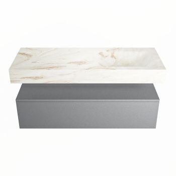 corian waschtisch set alan dlux 120 cm braun marmor frappe ADX120Pla1lR1fra