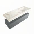 corian waschtisch set alan dlux 130 cm braun marmor frappe ADX130Pla1lR0fra