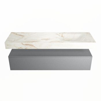 corian waschtisch set alan dlux 150 cm braun marmor frappe ADX150Pla1lR0fra