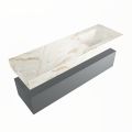 corian waschtisch set alan dlux 150 cm braun marmor frappe ADX150Pla1lR1fra