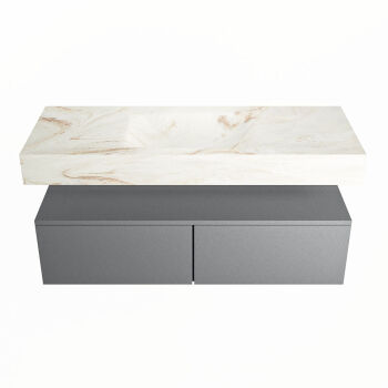 corian waschtisch set alan dlux 120 cm braun marmor frappe ADX120Pla2lM0fra