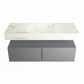 corian waschtisch set alan dlux 120 cm braun marmor frappe ADX120Pla2lM1fra