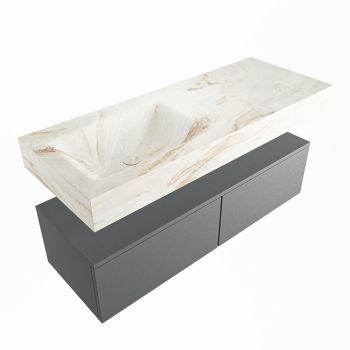 corian waschtisch set alan dlux 120 cm braun marmor frappe ADX120Pla2ll1fra
