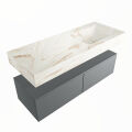 corian waschtisch set alan dlux 120 cm braun marmor frappe ADX120Pla2lR1fra
