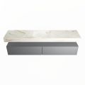 corian waschtisch set alan dlux 200 cm braun marmor frappe ADX200Pla2lM0fra